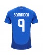 Italien Gianluca Scamacca #9 Heimtrikot EM 2024 Kurzarm